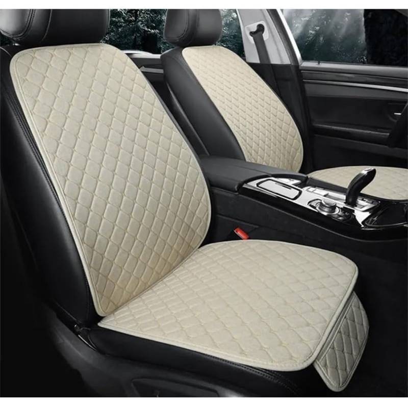 HAHUJZXK Autositzbezüge Sitzschoner für VW Golf 8 Golf VIII 2020 2021 2022 2023 Auto Sitzbezüge Sets Wasserdicht Rutschfester Autositzkissen Innenraum Zubehör,Beige-normal von HAHUJZXK