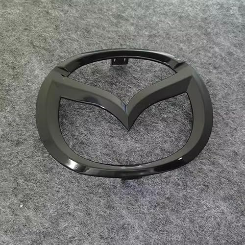 Ersatz Emblem für Mazda 2 Hatchback 2019 2020 2021 2022,Schwarz Vorne Kühlergrill Hinten Kofferraum Aufkleber Zeichen Logo Schriftzug 3D Metall Auto Außen Dekoration Zubehör,just Front von HAHYHL