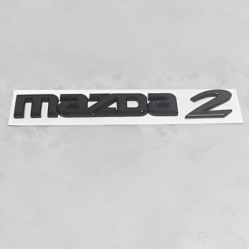 Ersatz Emblem für Mazda 2 Hatchback 2019 2020 2021 2022,Schwarz Vorne Kühlergrill Hinten Kofferraum Aufkleber Zeichen Logo Schriftzug 3D Metall Auto Außen Dekoration Zubehör,just mazda2 Ersatz Emblem für Mazda 2 Hatchback 2019 2020 2021 2022,Schwarz Vorne Kühlergrill Hinten Kofferraum Aufkleber Zeichen Logo Schriftzug 3D Metall Auto Außen Dekoration Zubehör,just mazda2 von HAHYHL
