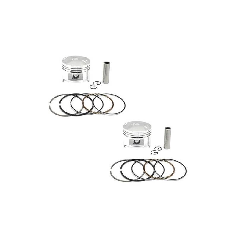 2 Sets STD 64mm Kolben und Kolbenringstift-Clip-Set passend for Steed 400 KWO400 BROS400 Motorräder von HAHvvBOF