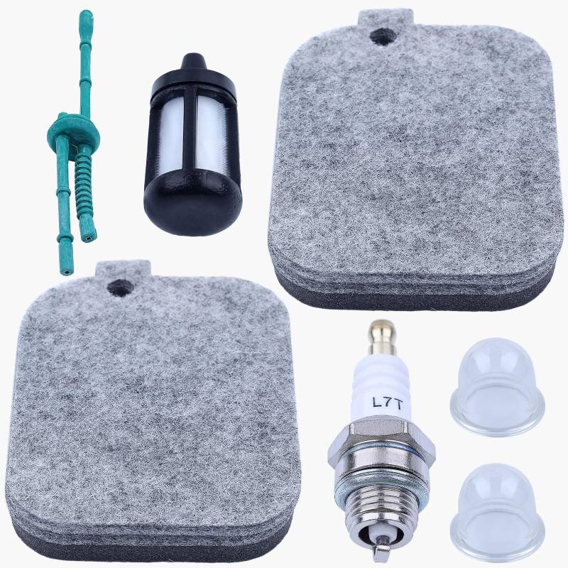 Haishine BG55 Luftfilter für Stihl BG 55 BG85 SH85 BG65 SH55 BG45 Leaf Blower Parts 4229 120 1800 Tune Up Kit Air Cleaner Fuel Line Filter Primer Bulb Spark Plug (2 Pack) von HAISHINE