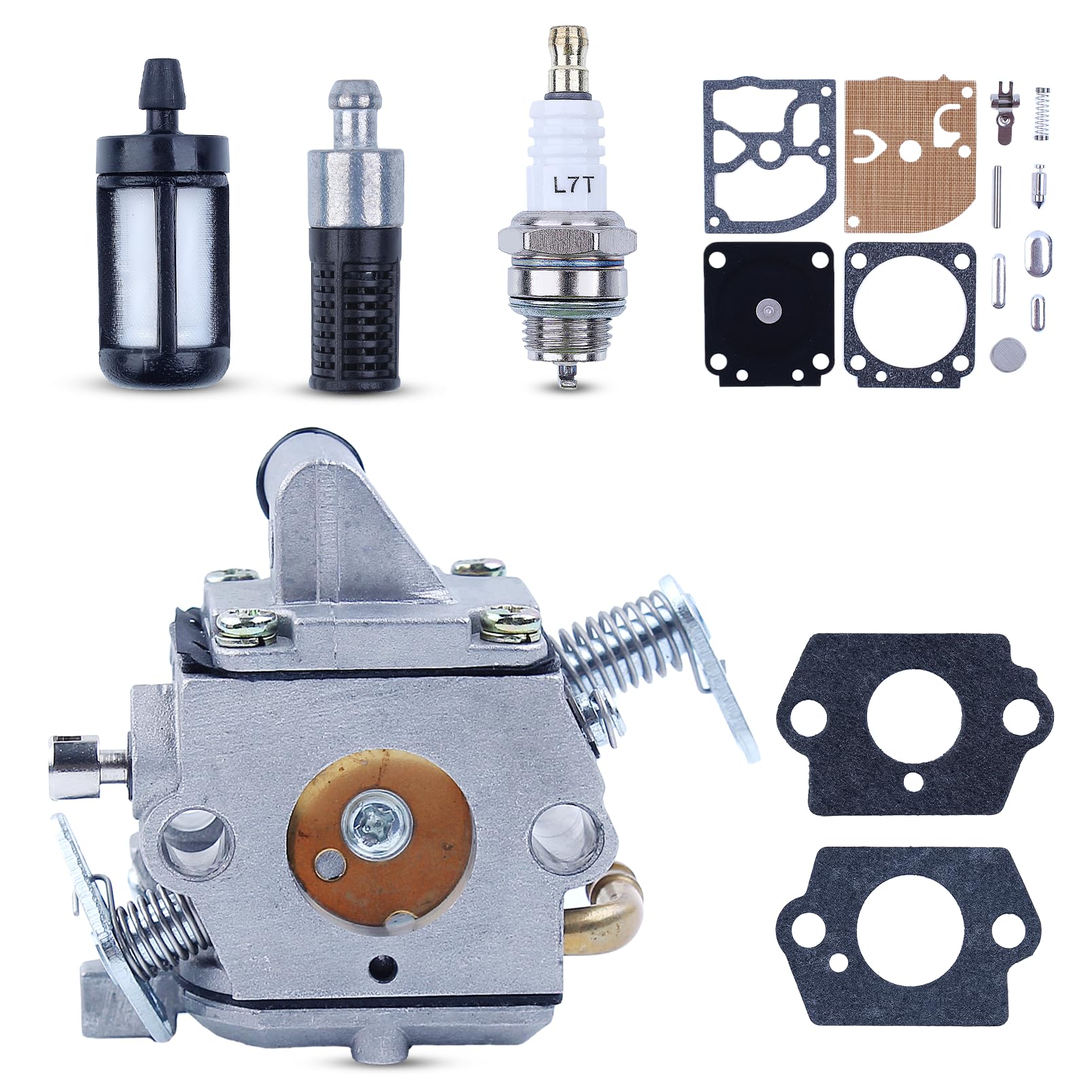Haishine Vergaser C1Q-S57A für STIHL 017 018 MS 170 180 Kettensäge 180C MS170 MS170C mit Vergaserdichtung Zündkerze Filter Ölfilter Vergaser Reparatursatz Haishine Vergaser C1Q-S57A für STIHL 017 018 MS 170 180 Kettensäge 180C MS170 MS170C mit Vergaserdichtung Zündkerze Filter Ölfilter Vergaser Reparatursatz von HAISHINE