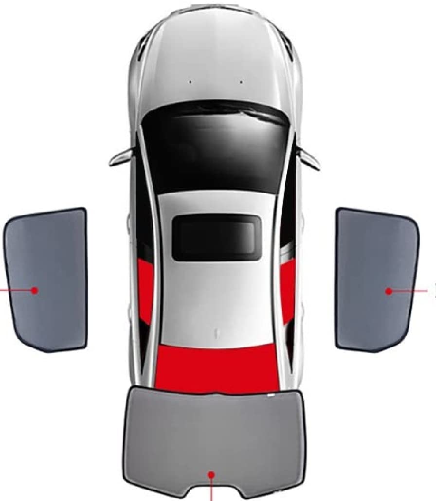 Auto Seitenfenster Sonnenschutz für H-yund-ai IONIQ 2016-2020, Magnetischer Front Heck Seitenscheibe Visier Faltbare Sonnenblende Datenschutz,3pcs von HAIYUN