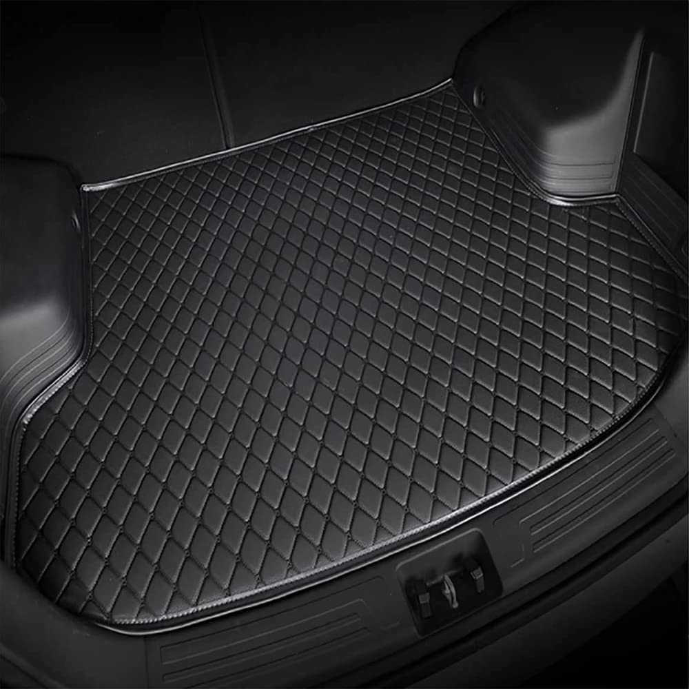 Kofferraummatte Kofferraumwanne für M-ercedes Benz SLC 2016, wasserdichte Cargo Teppich Kratzfest rutschfest Kofferraum Schutzmatten,A-Black von HAIYUN