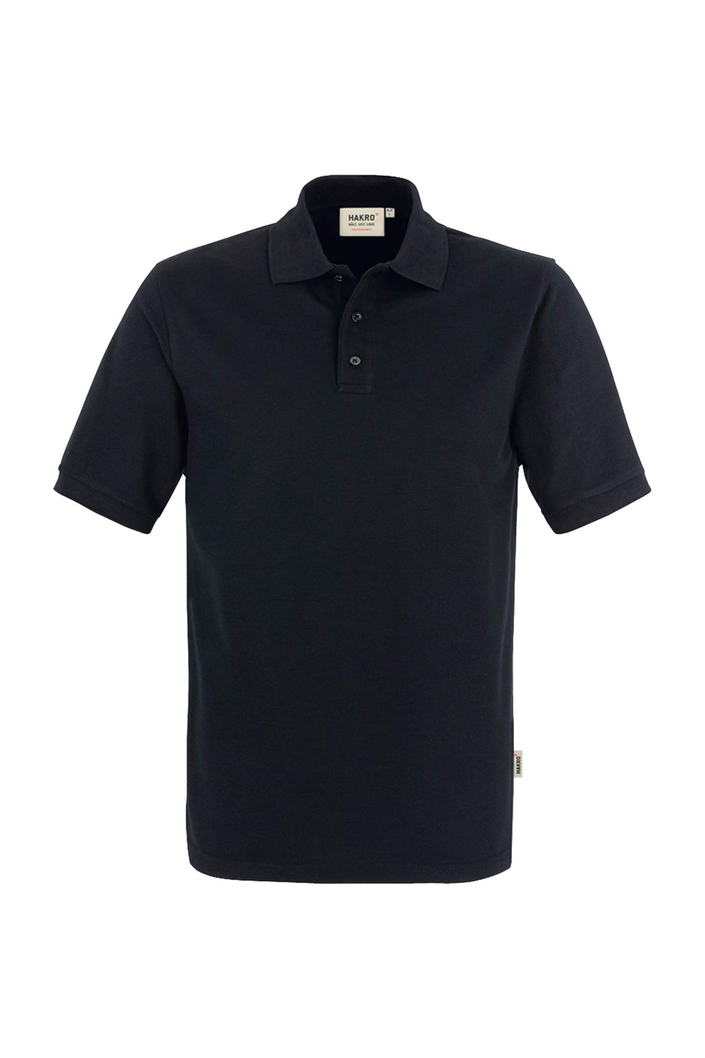 HAKRO Motoo Polo-Shirt schwarz Gr M von HAKRO