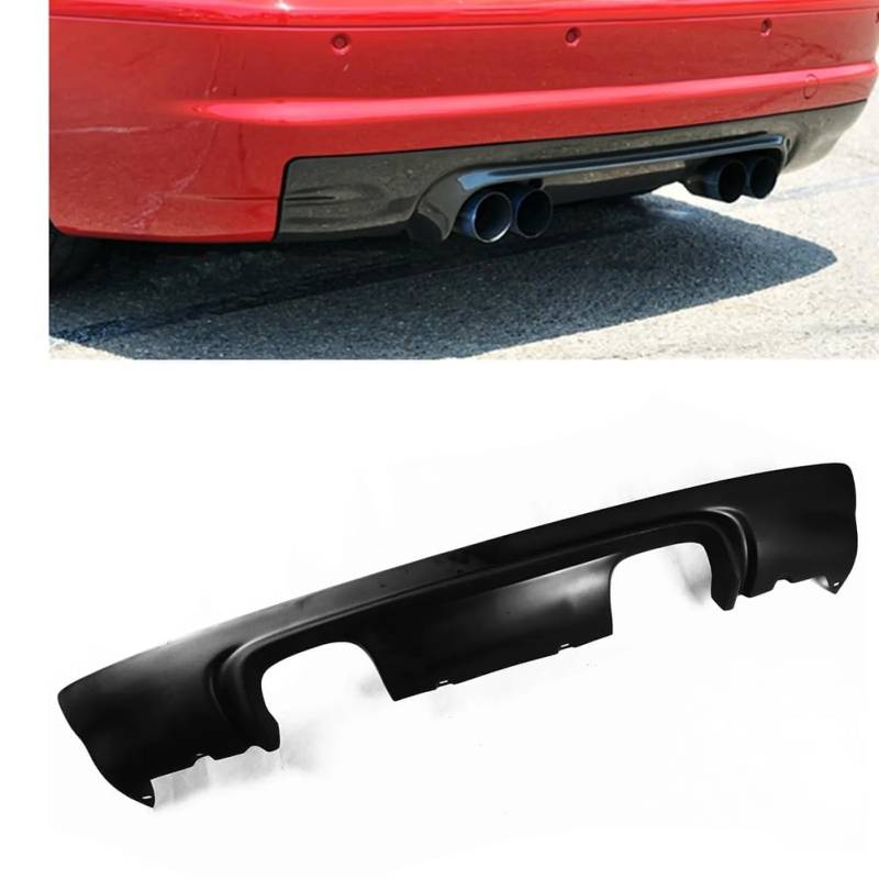 für BMW E46 M3 2000 2001 2002 2003 2004 2005 2006 Auto Heckdiffusor ABS-Material Heckstoßstange Diffusor Untere Stoßstange Lip Spoiler Heckschürzen Heckspoiler von HALEUP