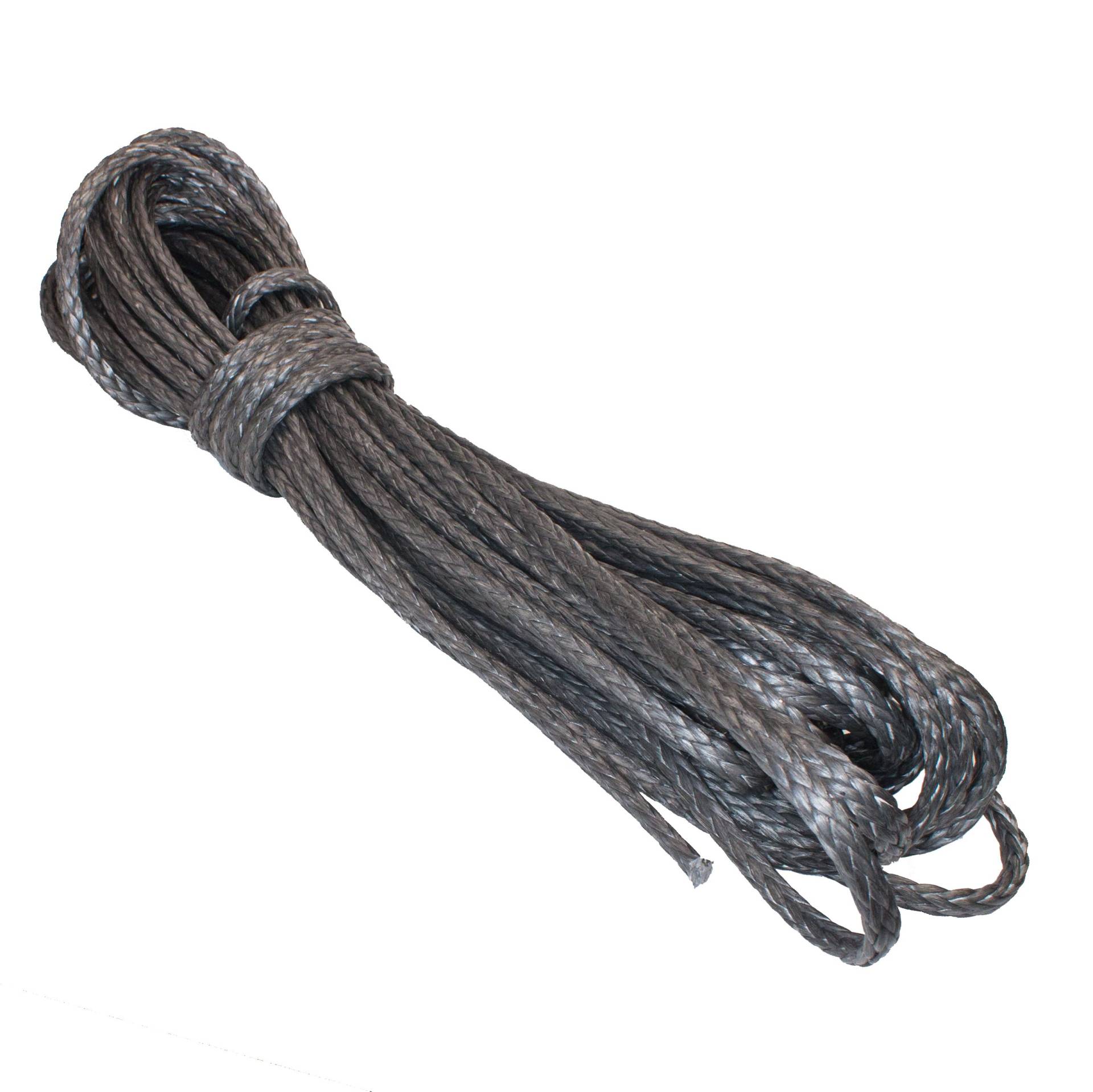 HTF - Dyneema Pro Tauwerk Seil 4mm - 20m, geflochten, Carbon grau von HAMBURGER TAUWERK-FABRIK EST. 1901