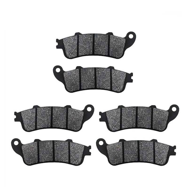 3 Paar Motorrad-Bremsbeläge Vorne Und Hinten Für NT650 VFR800 XL1000 CB1100 SF X11 CBR1100 ST1100 GL1800 NRX1800 VTX1800 Motorrad Bremsbeläge(3 Pairs) von HAMFISTB