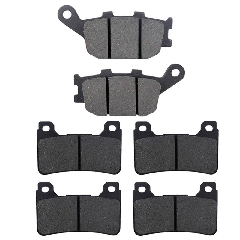 Für CBR600RR CBR600 RR 2005 2006 Für CBR1000RR CBR1000 RR 2004 2005 Motorrad Vorne Hinten Bremsscheibe Bremsbeläge Kit Motorrad Bremsbeläge(Front Rear 1 Pair) von HAMFISTB