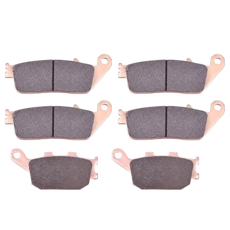 Für Kawasaki Z650 2017-2020 Für Z 650 ER 650 ABS 2017-2021 650cc Motorrad Vorne Hinten Parkplatz Bremsbeläge Disc Set Motorrad Bremsbeläge(1set Copper Based) von HAMFISTB