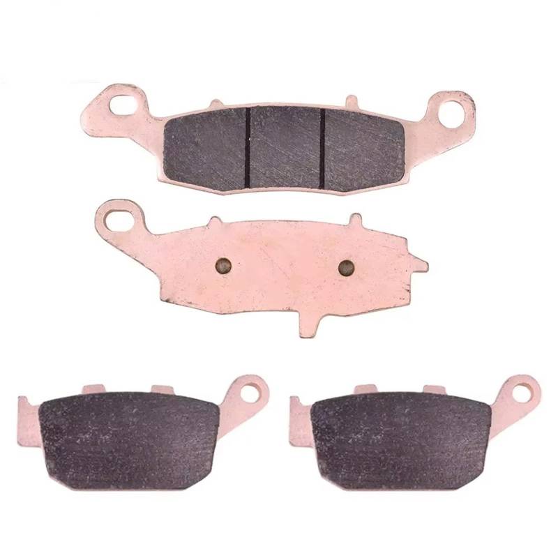 Für Suzuki XF650 Freiwind Für XF 650 1997 1998 1999 2000 2001 2002 Motorrad Vorne Hinten Parkplatz Bremsbeläge Set Motorrad Bremsbeläge(Copper Front Rear) von HAMFISTB