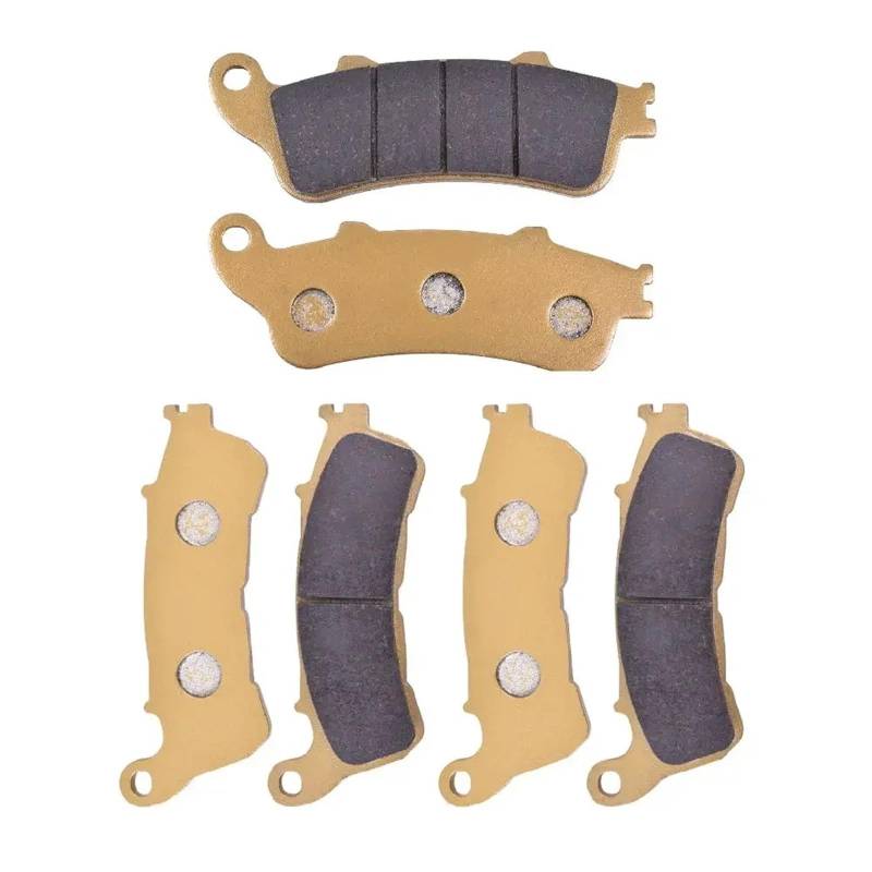 Für VFR800 06-09 NT700 06-13 Für XL1000 Varadero ABS 04-11 Für ST1300 Motorrad Vorne Hinten Bremsbeläge Teile Motorrad Bremsbeläge(Front and Rear) von HAMFISTB