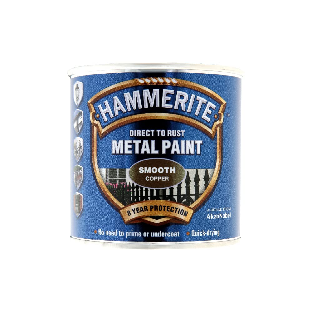 Hammerite 5092932 Metalllack: Smooth Copper, 250 ml von HAMMERITE