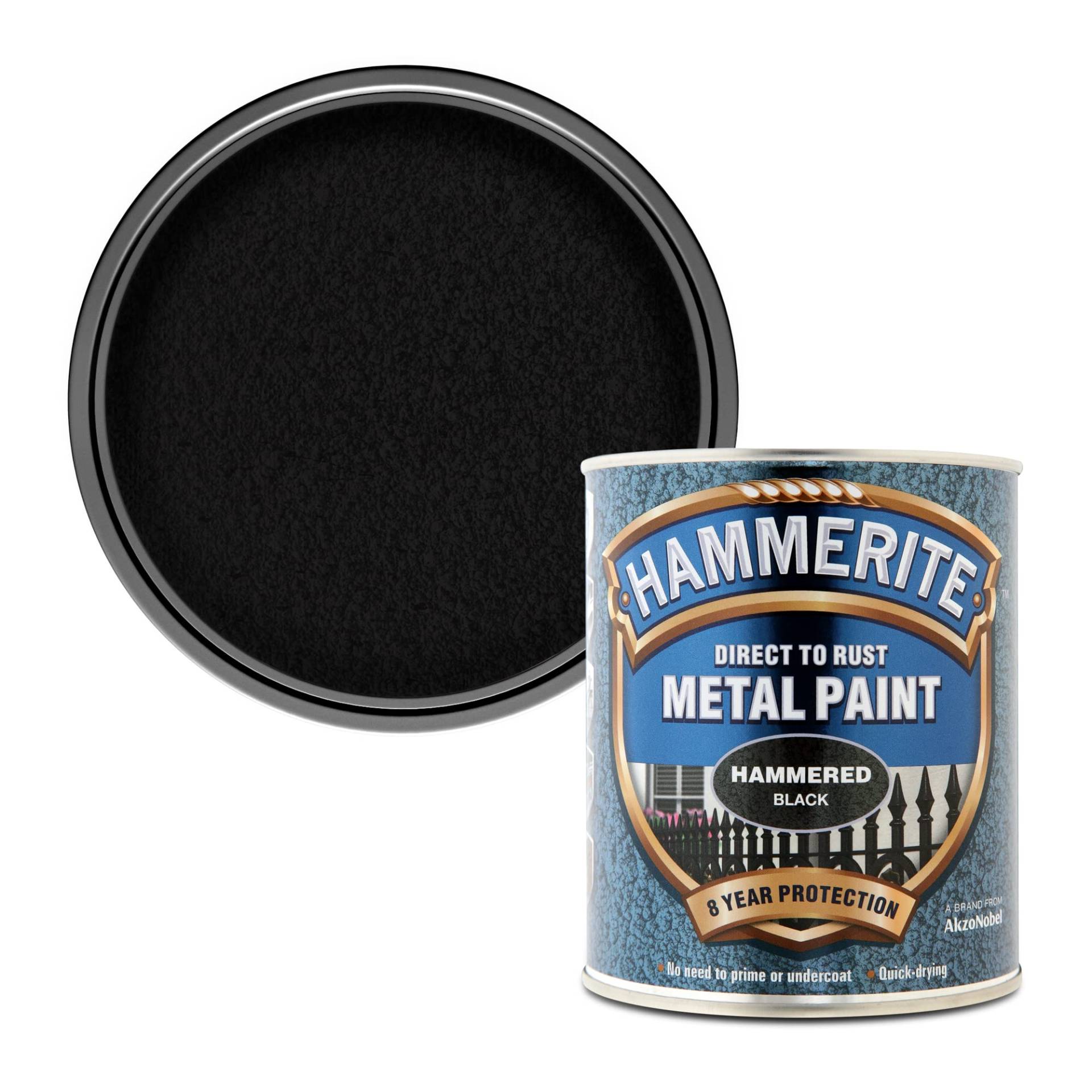 Hammerite 5092955 Metall, 750ml Volumen, Schwarz von HAMMERITE
