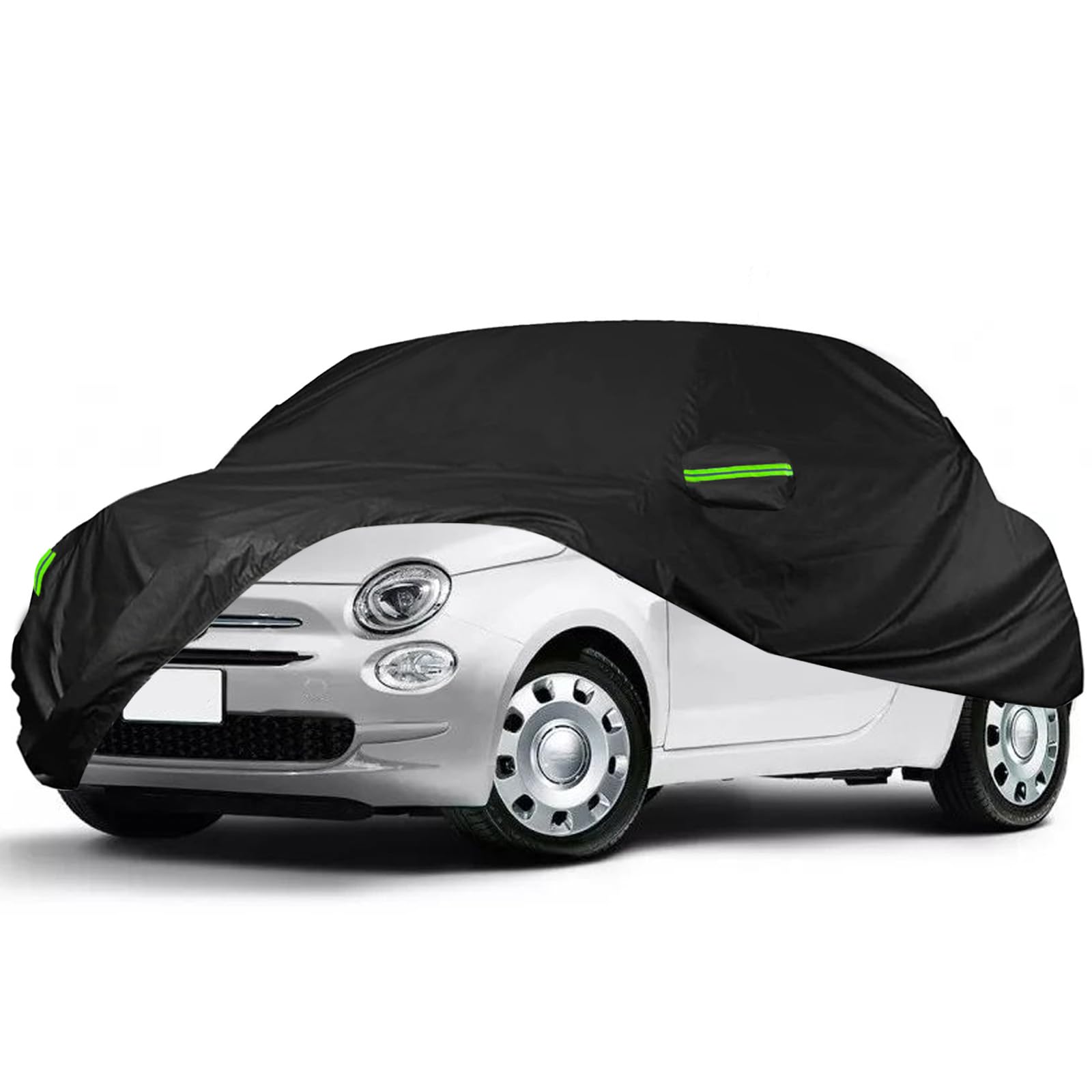 Autoabdeckung Wasserdicht Ersatz für FIAT 500/500C/500E/Abarth 2007-2024, Auto Abdeckplane Wasserdicht Sonnenschutz, Auto Abdeckplane Komplett für Regen Sonne Staub UV-Schutz Autoabdeckung Wasserdicht Ersatz für FIAT 500/500C/500E/Abarth 2007-2024, Auto Abdeckplane Wasserdicht Sonnenschutz, Auto Abdeckplane Komplett für Regen Sonne Staub UV-Schutz von HAMON