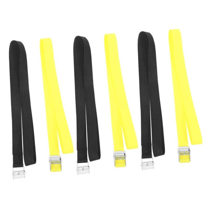 HANABASS 3 Sätze Fester Riemen Einstellbar Zurrgurte Ratsche Frachtgurte Ratschengurt-Organizer Ladungsgurte Ratschen Ratschengurte Spanngurte Polyester 2 Stück * 3 von HANABASS