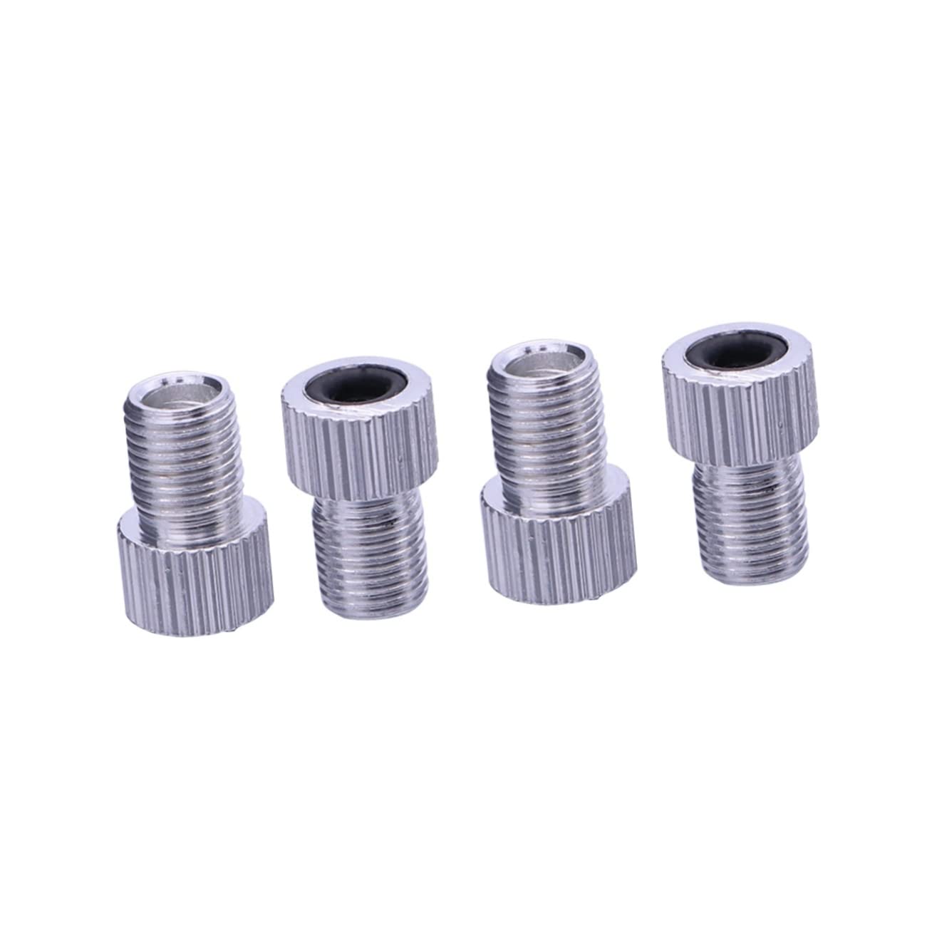 HANABASS 4 Stück Fahrradpumpenadapter Ventil Zubehör Reifenluftadapter luftkompressor Adapter Pumpe für Fahrrad Luftpumpenadapter Luftpumpe für das Fahrrad Silver HANABASS 4 Stück Fahrradpumpenadapter Ventil Zubehör Reifenluftadapter luftkompressor Adapter Pumpe für Fahrrad Luftpumpenadapter Luftpumpe für das Fahrrad Silver von HANABASS