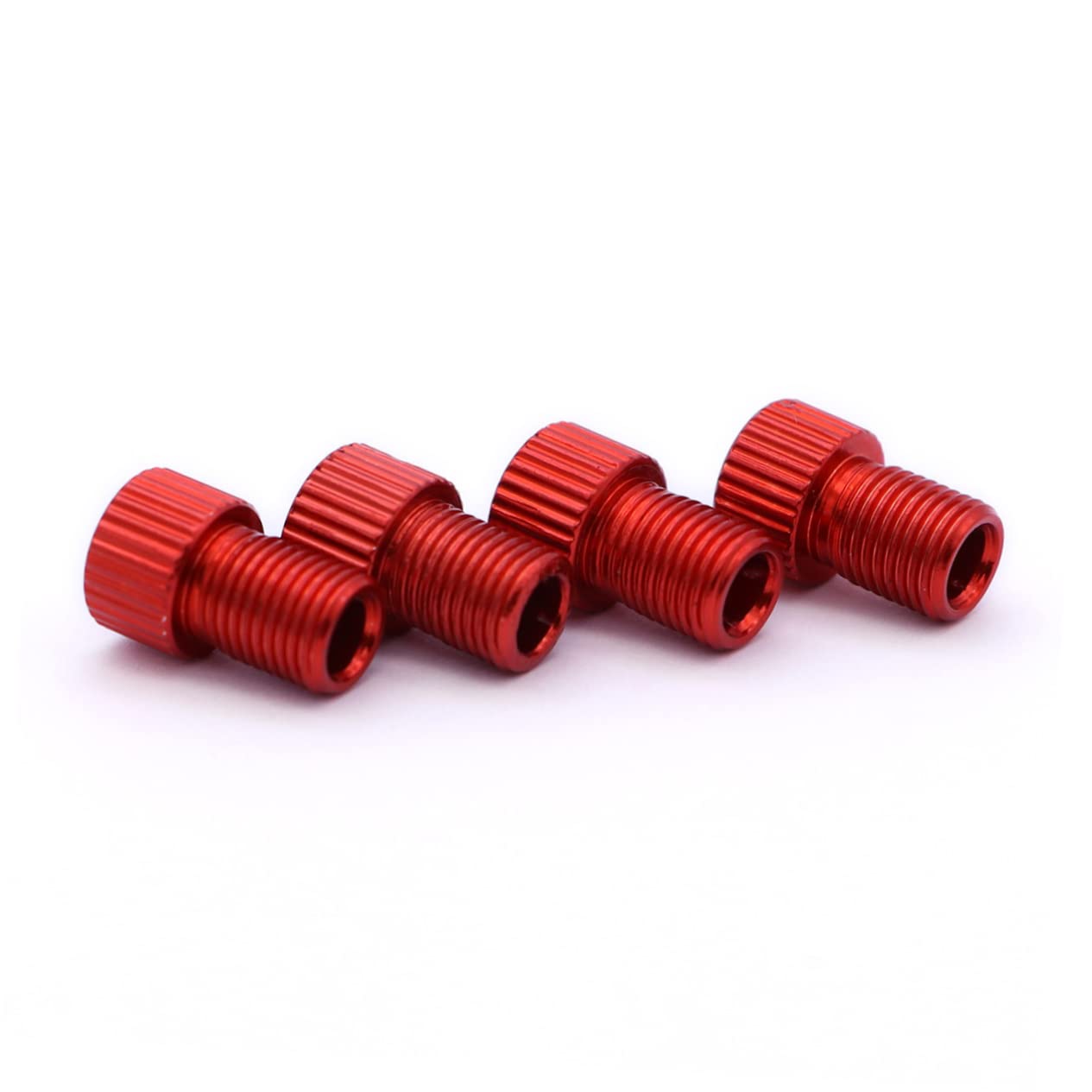 HANABASS 4 Stück Reifenventil-Adaptersatz Reifenpumpenadapter Luftventil Adapter für Reifenventile Pumpe für Fahrrad Fahrradventiladapter Luftpumpe für das Fahrrad rot HANABASS 4 Stück Reifenventil-Adaptersatz Reifenpumpenadapter Luftventil Adapter für Reifenventile Pumpe für Fahrrad Fahrradventiladapter Luftpumpe für das Fahrrad rot von HANABASS