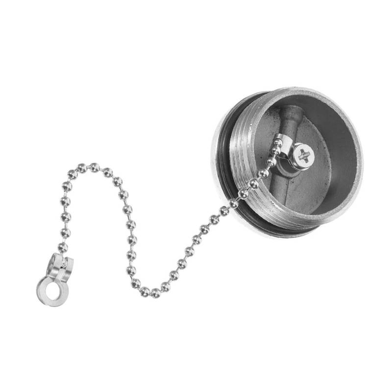HANABASS Marine Bootsdeckel Benzinkanisterdeckel Bootsteile Bootstankdeckel Marinezubehör Bootsöltankdeckel Bootstankdeckel Tankklappe Ersatz Tankdeckel Tankdeckel Silber von HANABASS