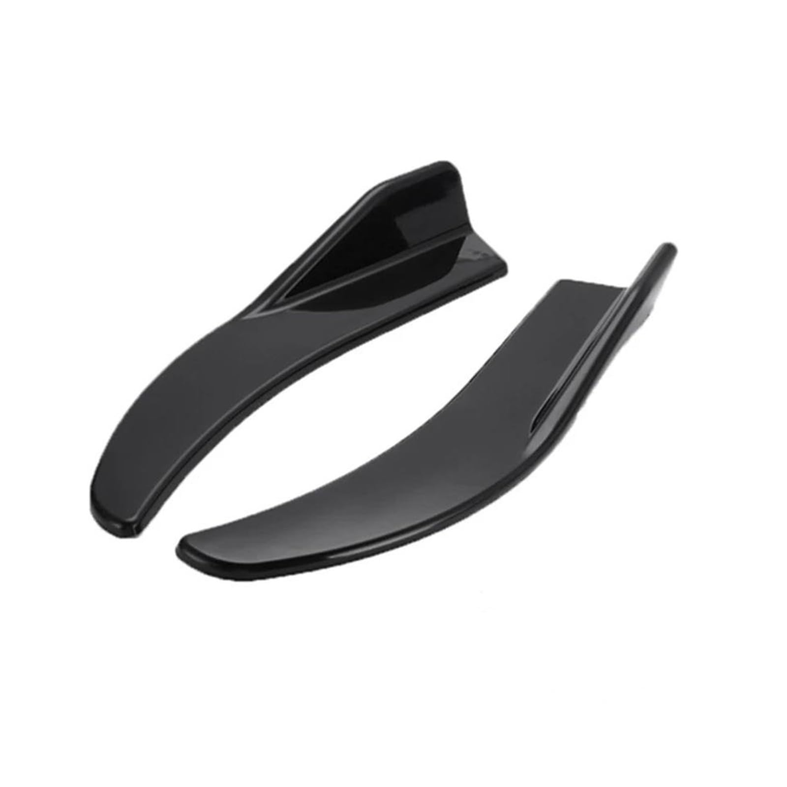 Diffusor Splitter Frontspoiler 1 Paar Auto Bumper Spoiler Vorne Hinten Lip Anti-kollision Universal Auto Seite Rock Für Toyota Seite Canards Splitter Frontspoiler (Color : Schwarz) von HANKAER