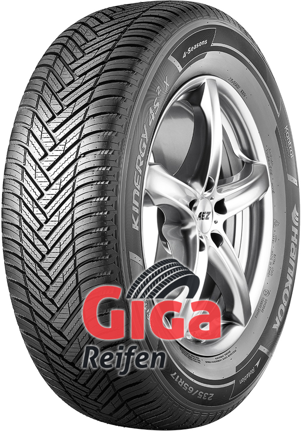 Hankook Kinergy 4S² X H750A ( 225/65 R17 106H XL 4PR SBL ) von HANKOOK