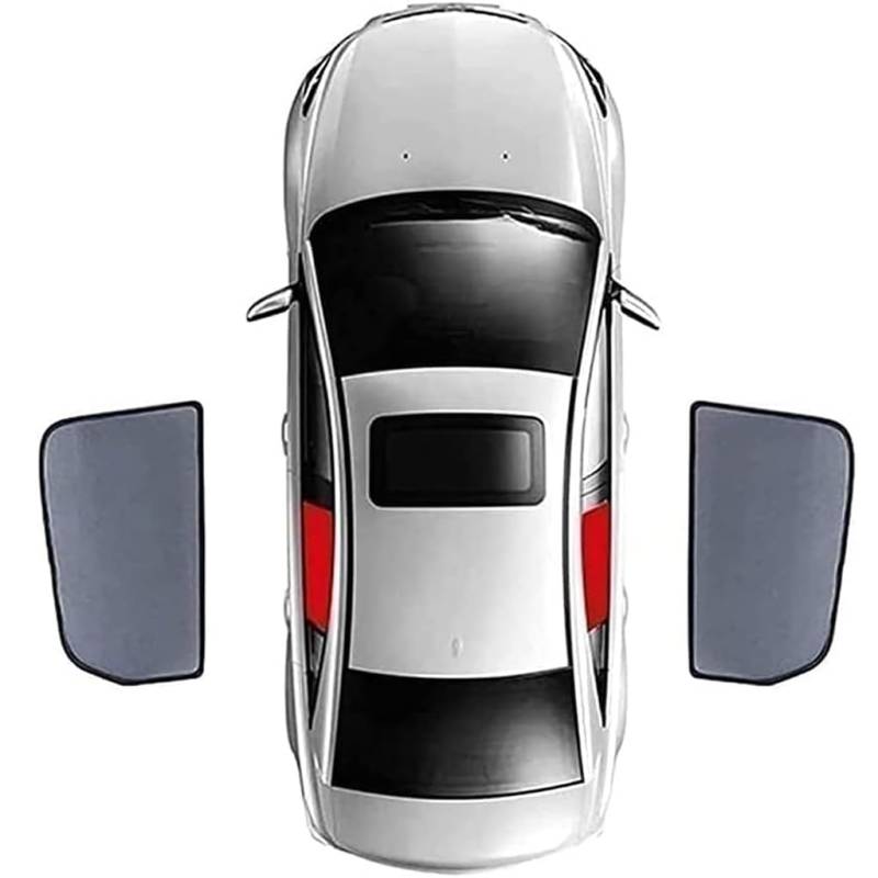 Sonnenschutz Auto für BMW 5 Series G30 2016-2024, Auto Sonnenblende UV-Schutz Sichtschutz Auto Sonnenblende Zubehör, B-2pcs Rear Window von HANROOG