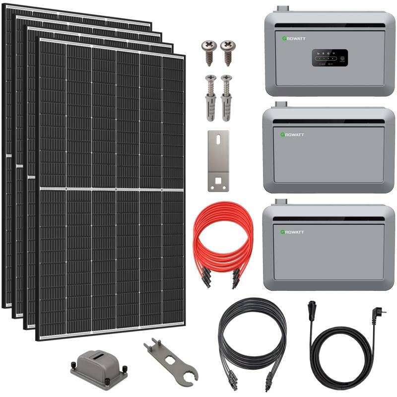 Balkonkraftwerk 1780W mit 6kWh Speicher NEXA 2000 Steckerfertiges, platzsparendes Komplettset mit WIFI Preis inkl. 0% MwSt. gem. § 12 Abs. 3 UStG von HANTECH