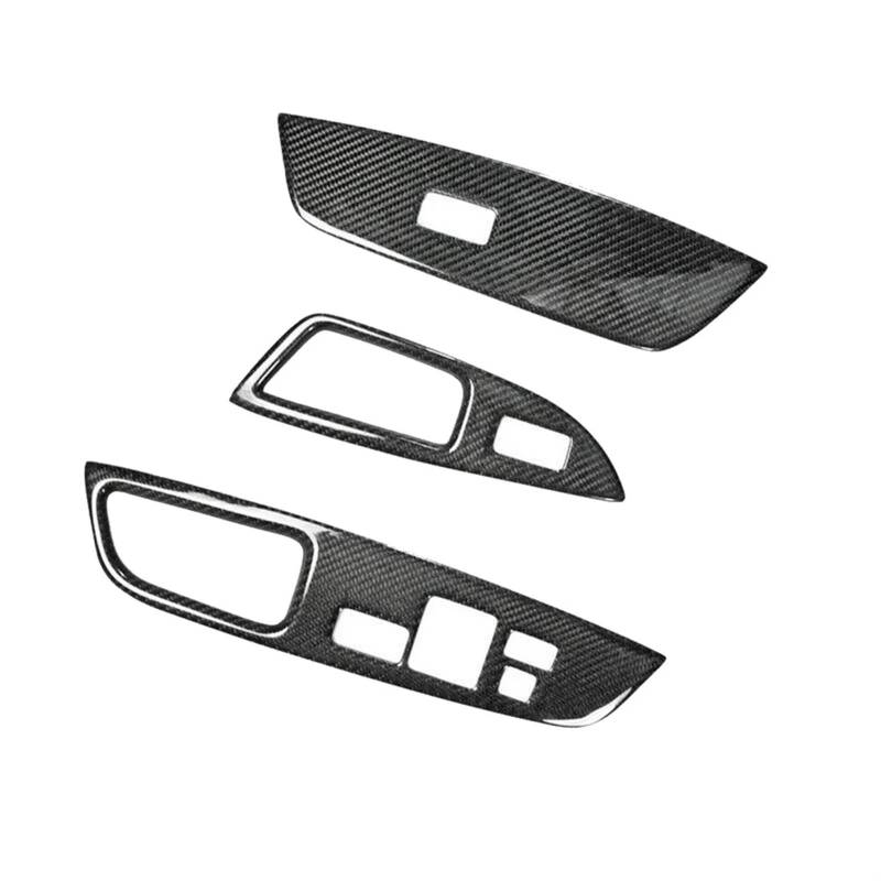 HANZOU 3Pcs Fensterheber Schalter Taste Panel Abdeckung Trim Fit for Hyundai Veloster 2011-2017 Innen Dekoration Verkleidung des Fensterschaltergehäuses von HANZOU