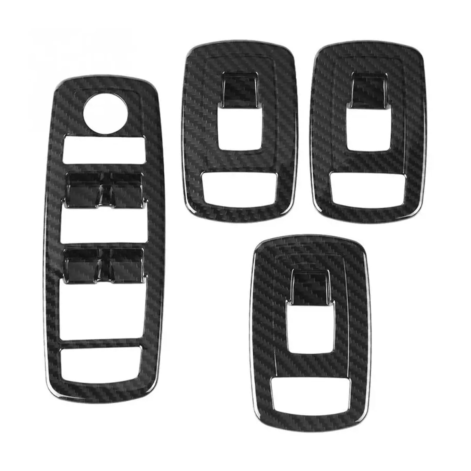 HANZOU 4 Stücke Auto Fenster Schalter Panel Lift-Taste Rahmen Abdeckung Trim Fit for Maserati Levante 2017-2018 Verkleidung des Fensterschaltergehäuses HANZOU 4 Stücke Auto Fenster Schalter Panel Lift-Taste Rahmen Abdeckung Trim Fit for Maserati Levante 2017-2018 Verkleidung des Fensterschaltergehäuses von HANZOU
