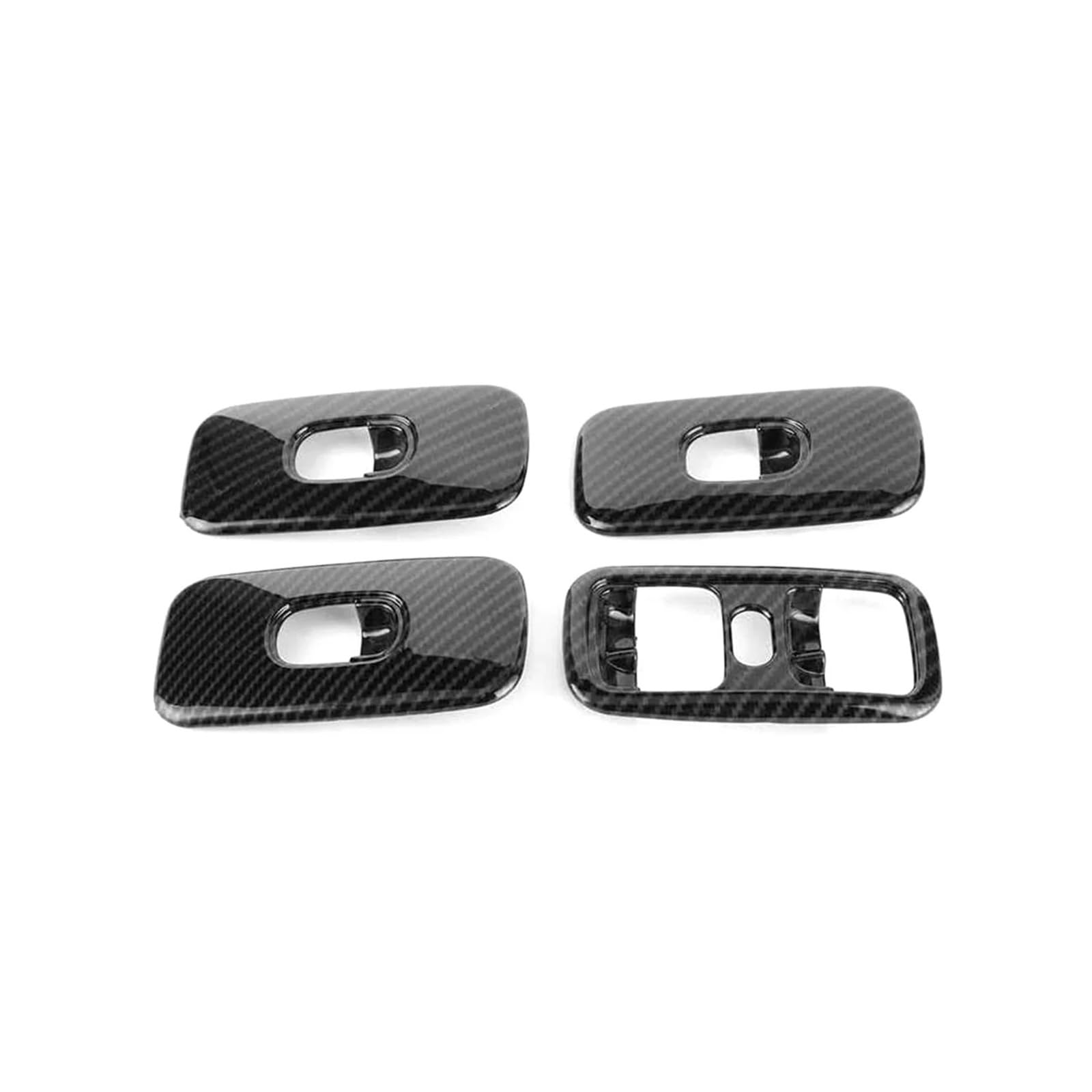 HANZOU 4-teiliges Fensterheber-Schalter-Abdeckungsset for Mercedes Benz G-Klasse W463 G500 2007-2010, Kohlefaser-Dekoration Verkleidung des Fensterschaltergehäuses HANZOU 4-teiliges Fensterheber-Schalter-Abdeckungsset for Mercedes Benz G-Klasse W463 G500 2007-2010, Kohlefaser-Dekoration Verkleidung des Fensterschaltergehäuses von HANZOU