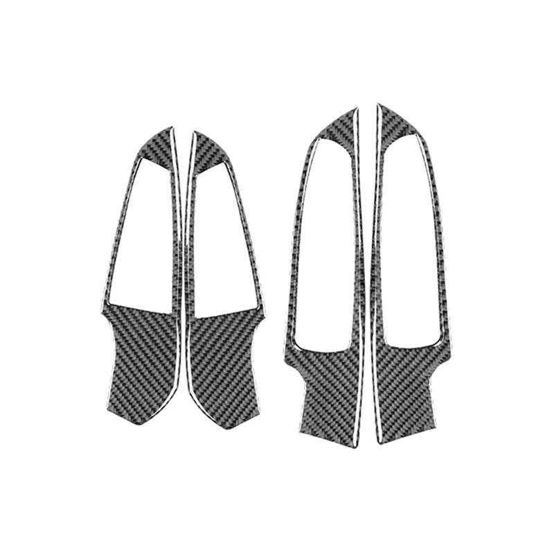 HANZOU 4Pcs Auto Fensterheber Schalter Abdeckung Trim Fit for BMW 3 Serie G20 2020 Carbon Fiber Panel Verkleidung des Fensterschaltergehäuses von HANZOU