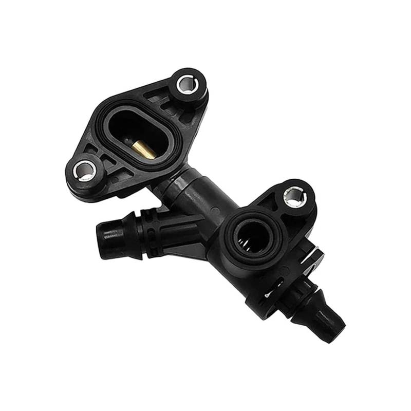 HANZOU 71℃ Motorkühlmittelthermostat, passend for, F07 F10 F11 535i 740i 740Li 750i 750Li 760i 17217638681 17217599546 Gehäusedeckelbaugruppe Fahrzeugthermostat für Kühlsystem von HANZOU