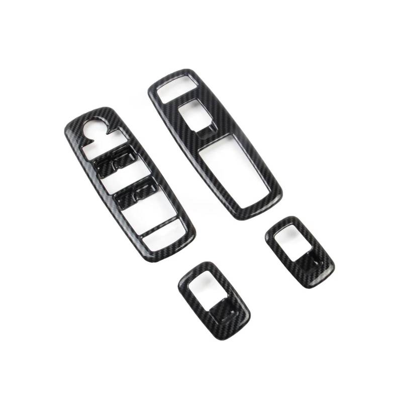 HANZOU Auto Carbon Fiber Tür Armlehne Panel Schalter Abdeckung Trim Fit for Dodge Durango 2011-2022 LHD Verkleidung des Fensterschaltergehäuses von HANZOU