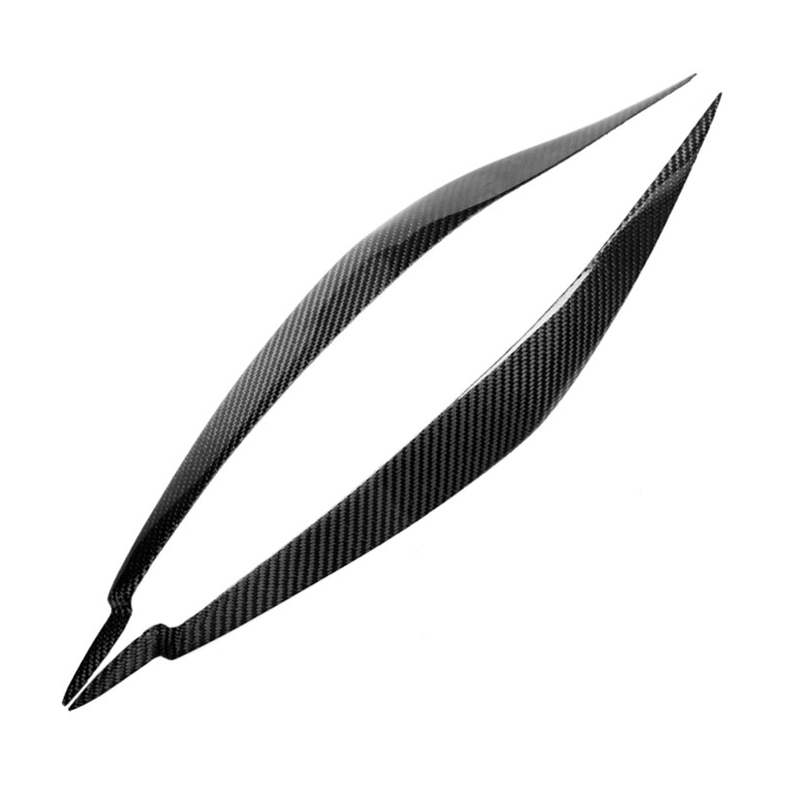 HANZOU Auto Front Scheinwerfer Augenbraue Augenlid Aufkleber Kopf Lampe Licht Dekoration Trim Augenbrauen Fit for BMW E71 X6 X6M 2008-2014 Scheinwerfer-Augenbrauen-Aufkleber(Carbon Fiber) von HANZOU