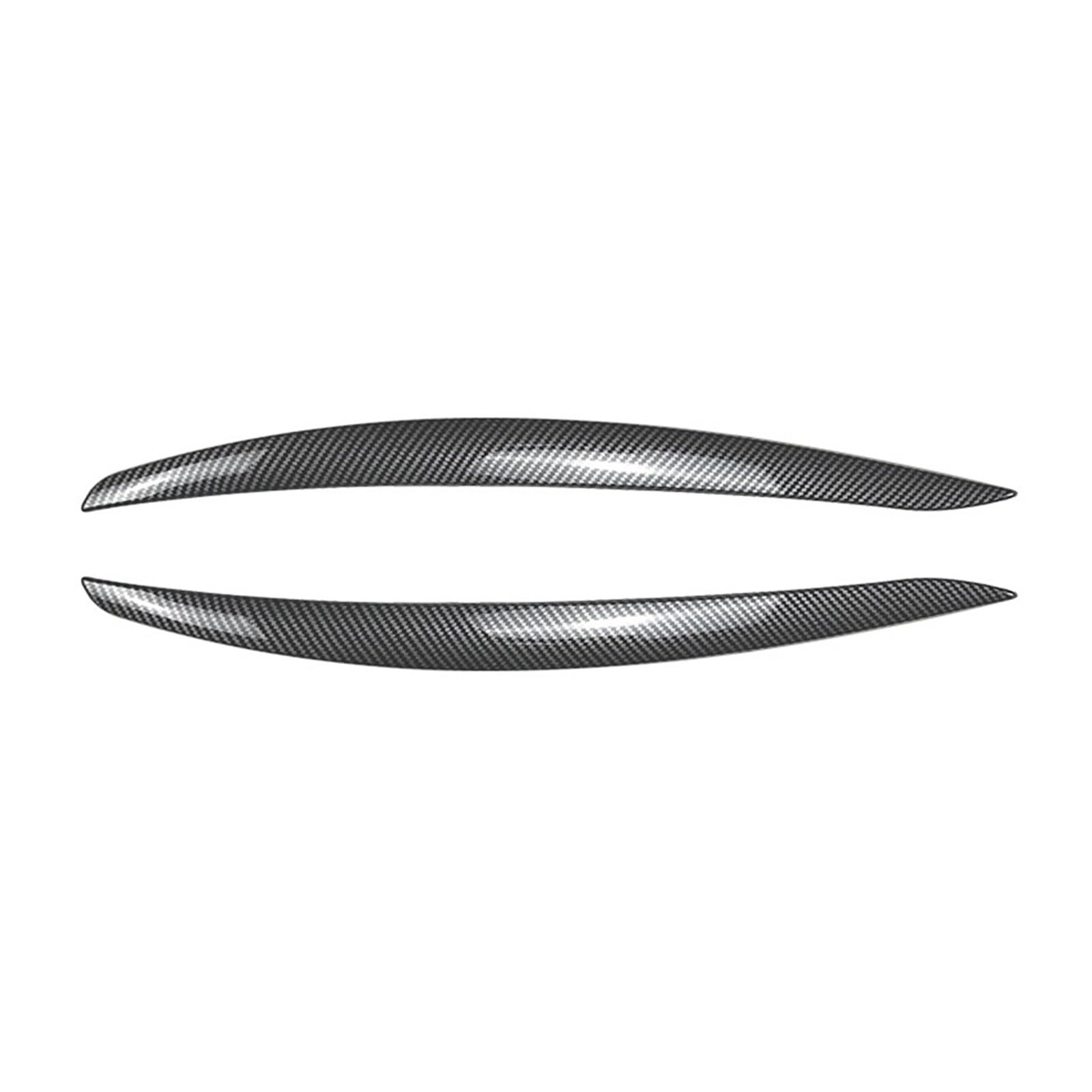 HANZOU Auto Front Scheinwerfer Augenbraue Augenlid Lampe Licht Augenbrauen Glanz Schwarz Carbon Faser Fit for BMW 3 Serie E92 E93 2006-2009 zubehör Scheinwerfer-Augenbrauen-Aufkleber(Carbon Fiber) von HANZOU