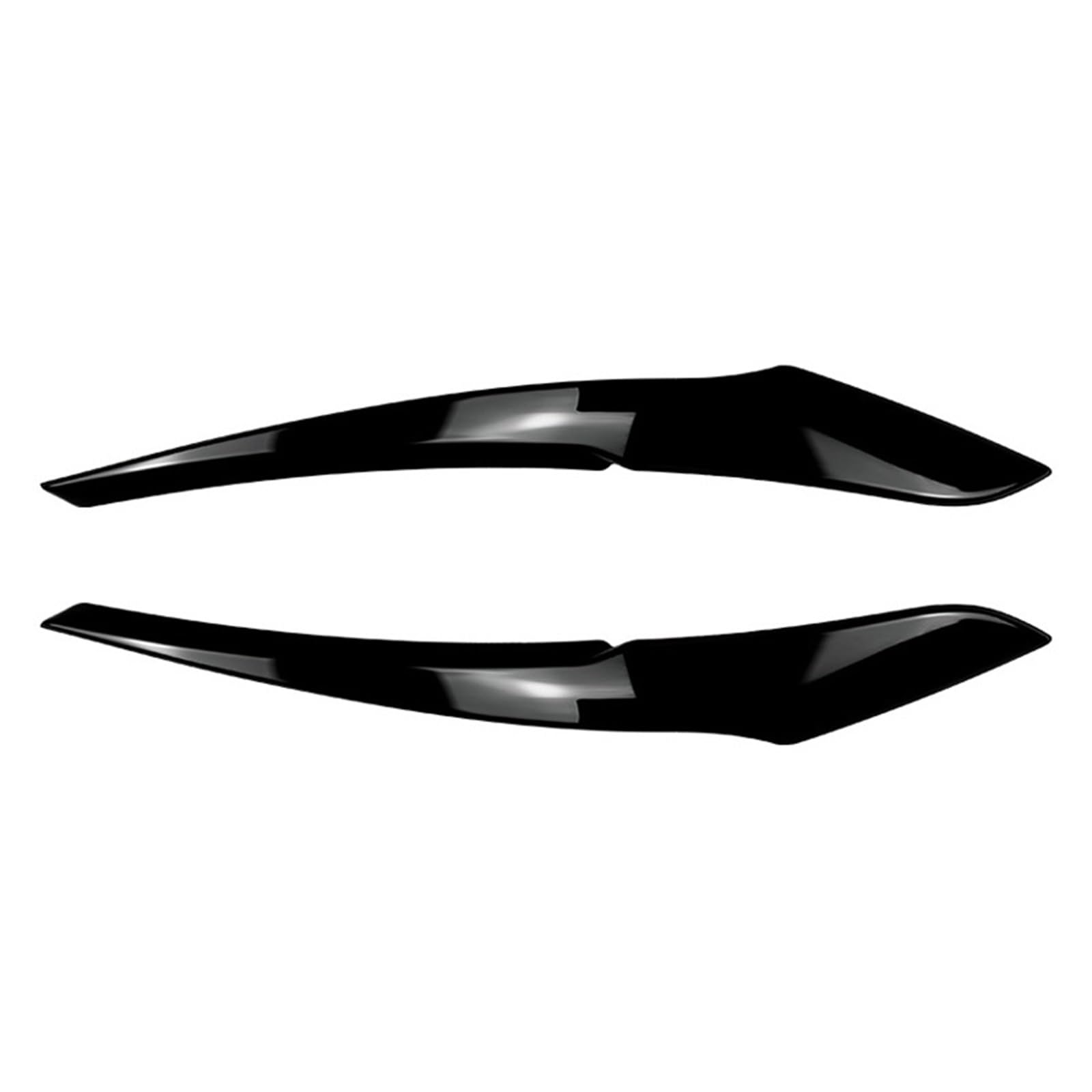 HANZOU Auto-Scheinwerfer, Augenbrauen, Augenlid-Lampe, helle Augenbrauen, passend for BMW F20 F21 1 Serie 116i 118i 120i 125i 2011–2014 Scheinwerfer-Augenbrauen-Aufkleber(Type A Gloss Black) von HANZOU