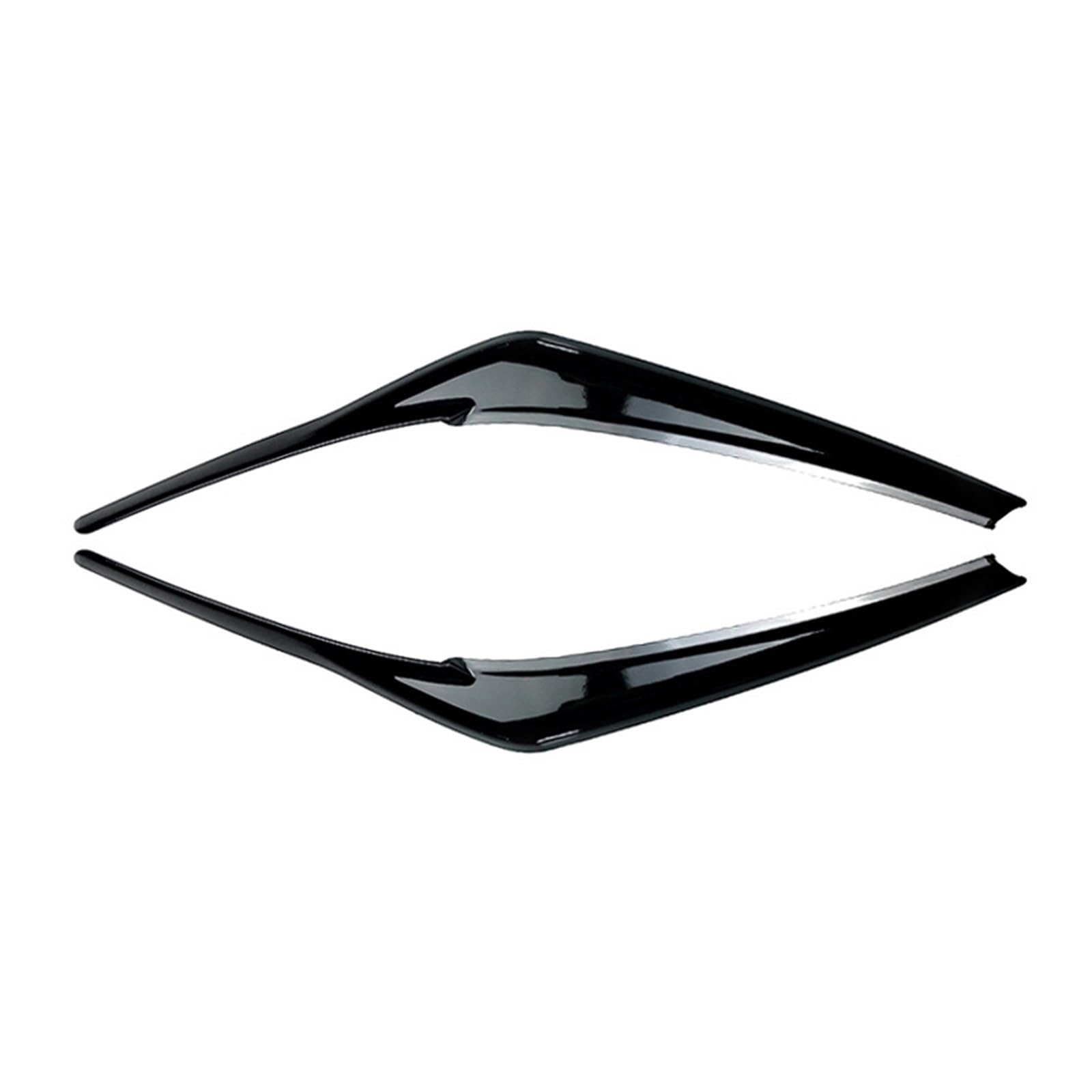 HANZOU Auto Scheinwerfer Augenbraue Augen Deckel Scheinwerfer Augenlider Abdeckung Kopf Licht Augenbrauen Aufkleber Trim Fit for Toyota Camry 2018-2022 Scheinwerfer-Augenbrauen-Aufkleber(Gloss Black) von HANZOU