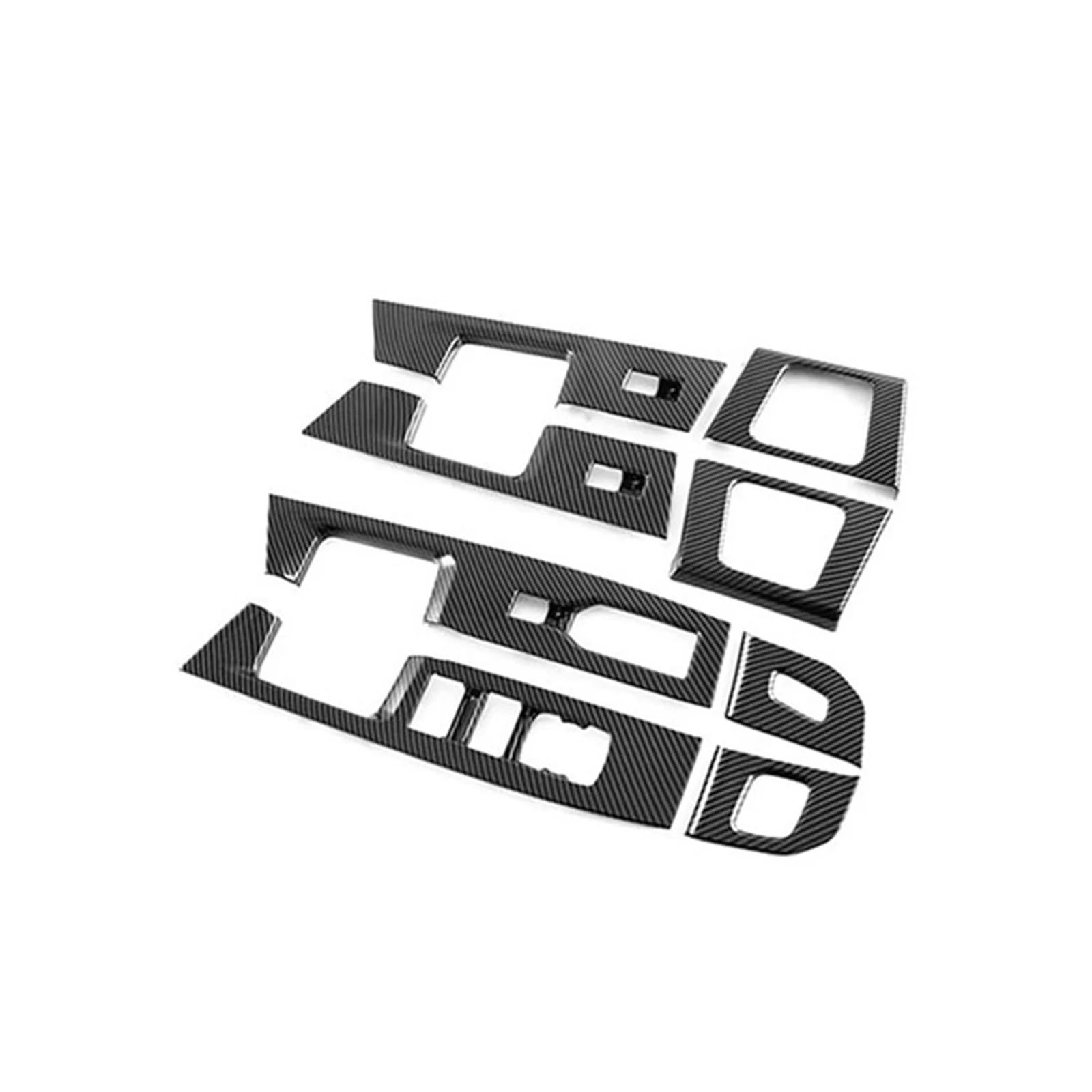 HANZOU Fensterglas-Lift-Knopf-Trimmabdeckung passend for Ford F150 2021–2023 Auto-Carbon-Faser-Tür-Armlehnen-Panel-Aufkleberschalter Verkleidung des Fensterschaltergehäuses HANZOU Fensterglas-Lift-Knopf-Trimmabdeckung passend for Ford F150 2021–2023 Auto-Carbon-Faser-Tür-Armlehnen-Panel-Aufkleberschalter Verkleidung des Fensterschaltergehäuses von HANZOU