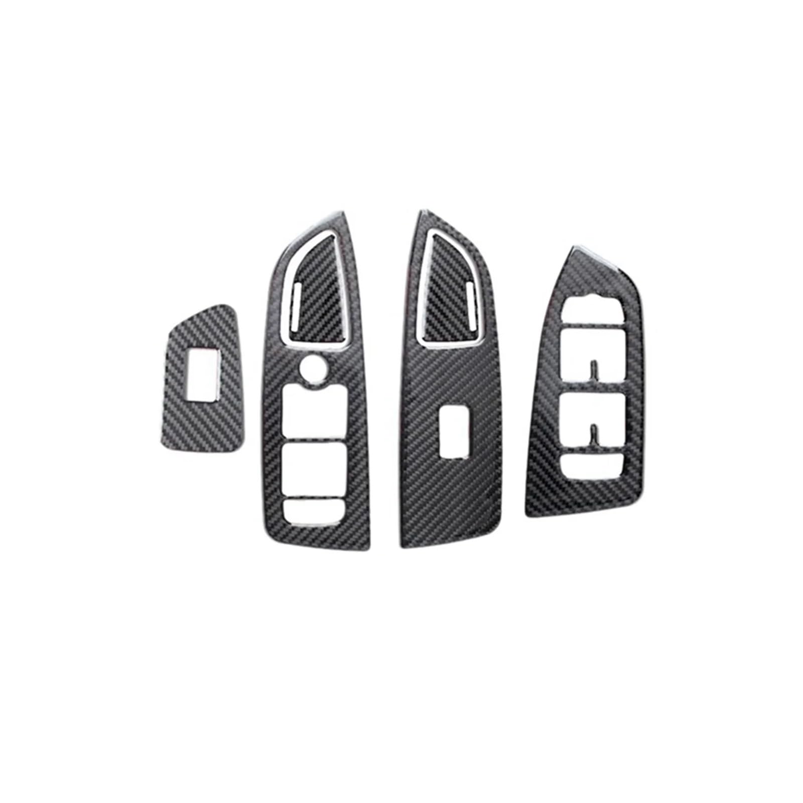 HANZOU Fensterglas-Lift-Knopf-Verkleidungsabdeckung passend for Volvo S90 S90L 2017–2019 LHD Carbon Fiber Tür Armlehne Panel Aufkleber Schalter Verkleidung des Fensterschaltergehäuses HANZOU Fensterglas-Lift-Knopf-Verkleidungsabdeckung passend for Volvo S90 S90L 2017–2019 LHD Carbon Fiber Tür Armlehne Panel Aufkleber Schalter Verkleidung des Fensterschaltergehäuses von HANZOU