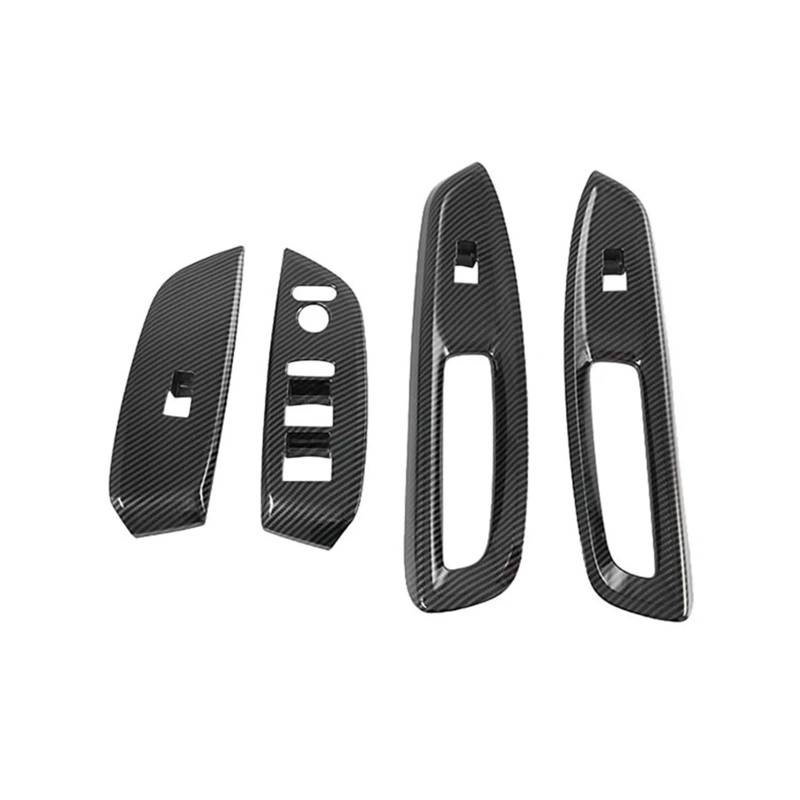 HANZOU Fensterheber Armlehne Schalter Abdeckung Trim Fit for Jazz 2020 Auto Innen Tür Panel Rahmen Verkleidung des Fensterschaltergehäuses von HANZOU