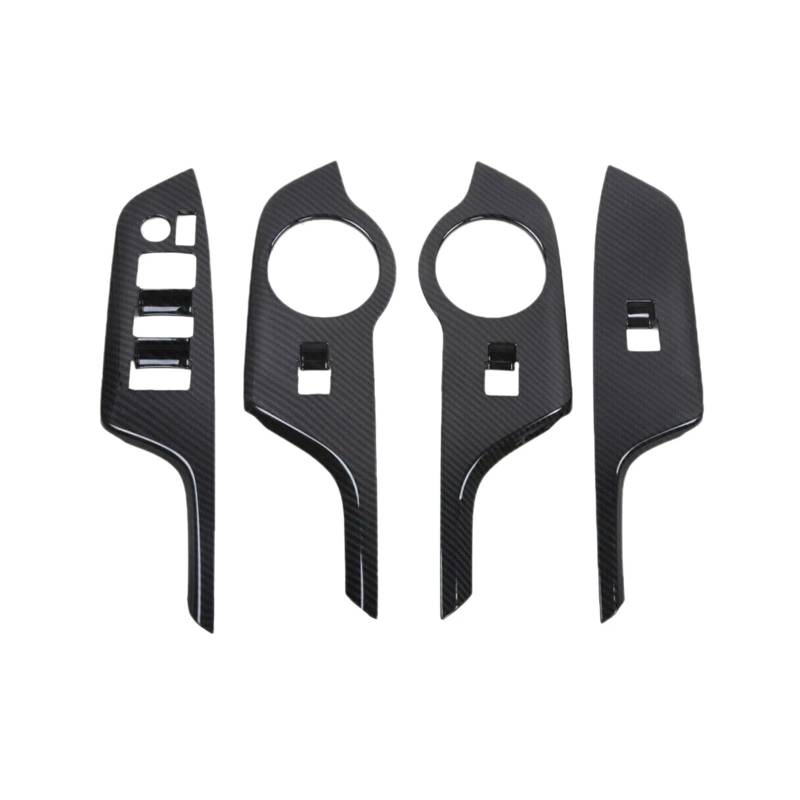 HANZOU Fensterheber-Schalterknopf-Panel-Abdeckungsverkleidung, rechter Antrieb, passend for Toyota C-HR CHR 2016–2018 Verkleidung des Fensterschaltergehäuses von HANZOU