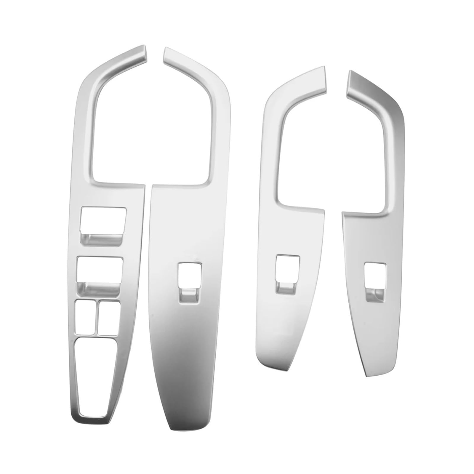HANZOU Fensterheberschalter-Abdeckungsverkleidung passend for Hyundai Elantra 2016–2020, silbernes Panel, Innentür-Armlehne, Dekorationsknopf Verkleidung des Fensterschaltergehäuses HANZOU Fensterheberschalter-Abdeckungsverkleidung passend for Hyundai Elantra 2016–2020, silbernes Panel, Innentür-Armlehne, Dekorationsknopf Verkleidung des Fensterschaltergehäuses von HANZOU