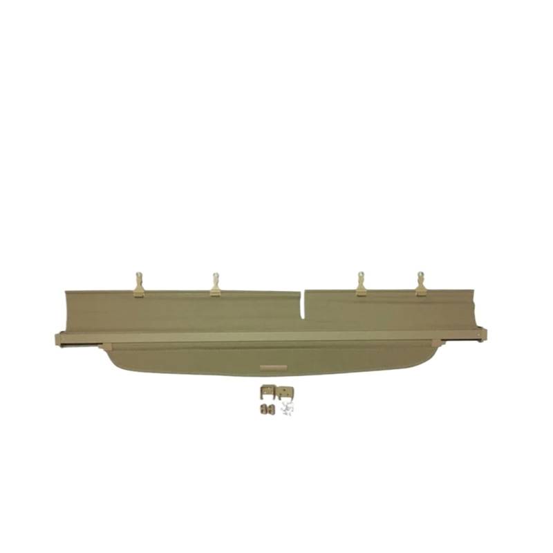 HANZOU Kofferraumabdeckung, passend for KIA Carens 2007–2011, Sonnenschutzvorhang, Trennwand, Sichtschutz, Sicherheitszubehör Fahrzeug-Laderaumschild(Beige) von HANZOU