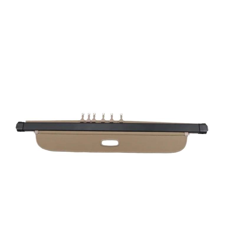 HANZOU Kofferraumabdeckung, passend for Nissan, X-Trail XTrail T31 Rogue 2007–2013, Sonnenschutzvorhang, Trennwand, Sichtschutz, Sicherheitszubehör Fahrzeug-Laderaumschild(Beige) von HANZOU
