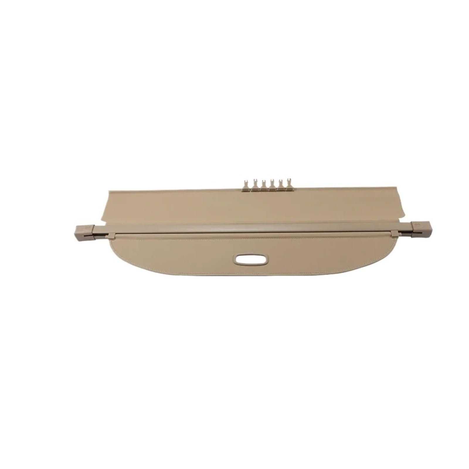HANZOU Kofferraumabdeckung, passend for Peugeot 5008 2017–2024, Sonnenschutzvorhang, Trennwand, Sichtschutz, Sicherheitszubehör Fahrzeug-Laderaumschild(Beige) von HANZOU