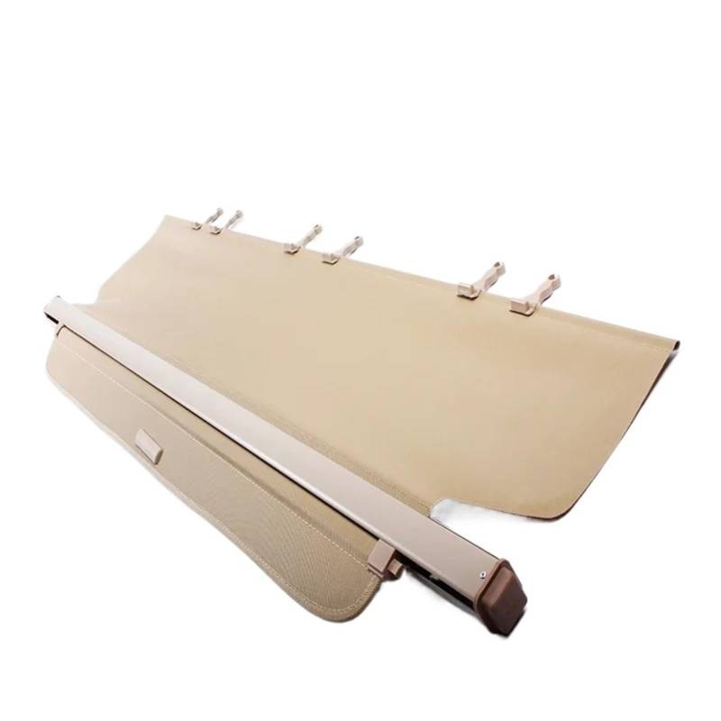 HANZOU Kofferraumabdeckung, passend for Toyota, Land Cruiser LC200 2008–2021, Sonnenschutzvorhang, Trennwand, Sichtschutz, Sicherheitszubehör Fahrzeug-Laderaumschild(Beige) von HANZOU