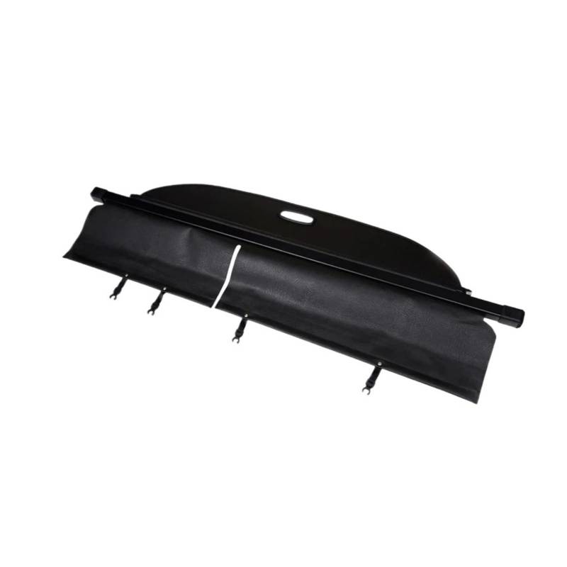 HANZOU Kofferraumabdeckung hinten, passend for Ford Edge 2009–2015, manueller Schalter, Hecktürschutz, Schattenvorhang, Trennwand, Sichtschutz Fahrzeug-Laderaumschild(Black) von HANZOU