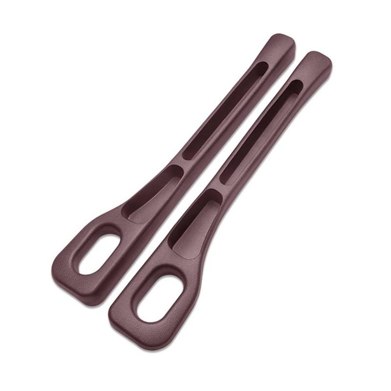HANZOU Lückenfüller for Autositze, passend for Subaru, Forester XV BRZ Outback WRX STI GC8 SG, Aufbewahrungsfüllung mit Rillen, auslaufsicherem Streifenzubehör Sitzfugenfüller(2PCS Brown) von HANZOU
