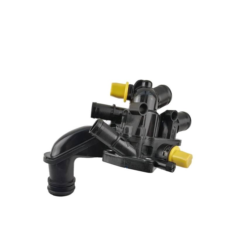 HANZOU Motorkühlmittel-Thermostatgehäuse, passend for Mini, Cooper 2007–2013 11537534521 11538699290 mit Sensor und Dichtung Fahrzeugthermostat für Kühlsystem von HANZOU