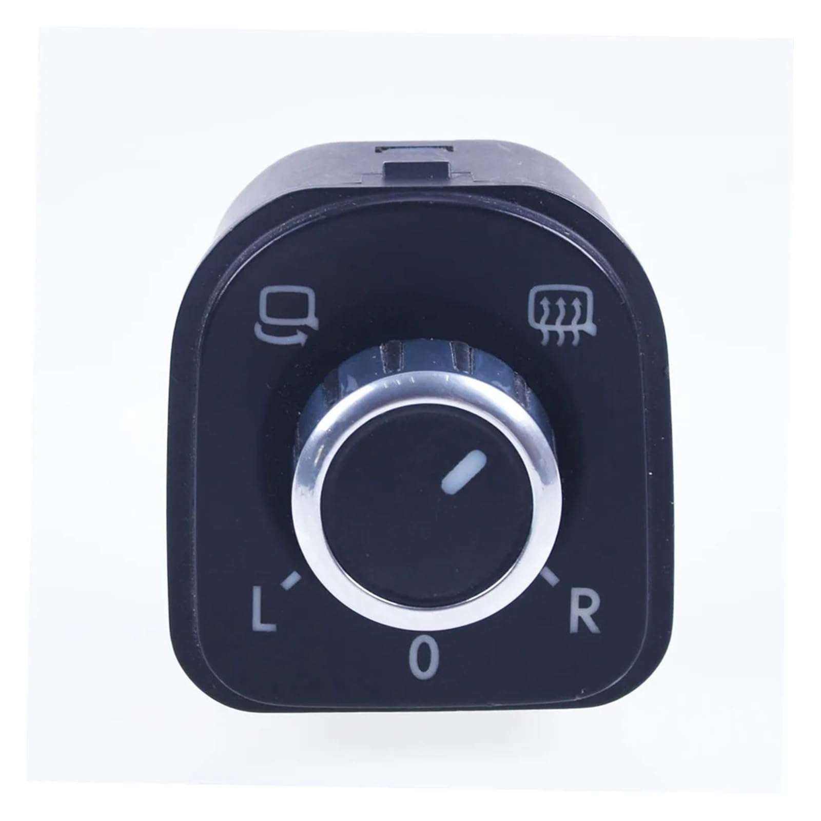 HANZOU Schalterknopf for die Einstellung des elektrischen Seitenspiegels, passend for Jetta, MK5 Golf MK5 MK6 Rabbit Eos Passat B6 3C Tiguan 1K0 959 565 5ND959565B Chrom Spiegelverstellknopf(A) von HANZOU
